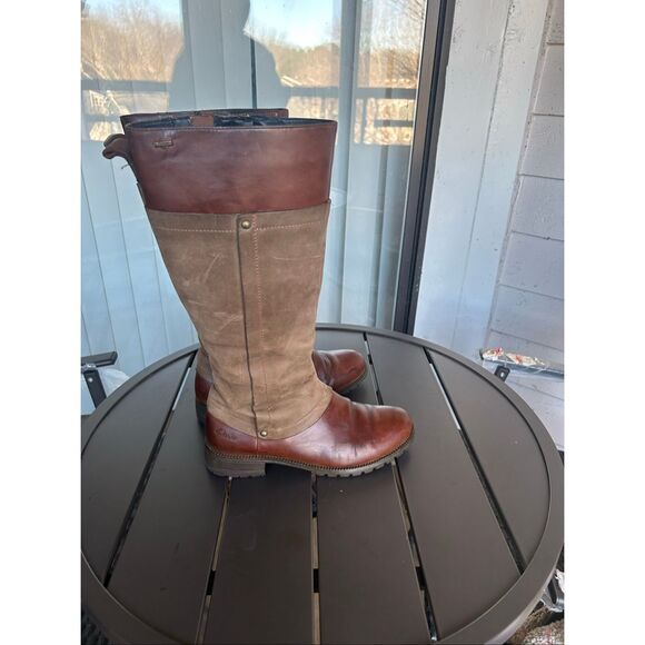 Clarks Neeve Ella Gotetex Knee Hogh Brown Riding  Boots 5 - Picture 10 of 16